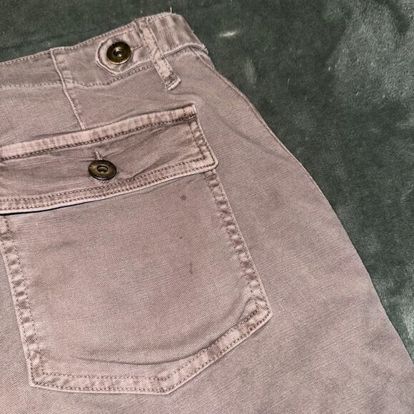Pistola Cropped Jeans Womens 31 Brown Casual Straight Leg Boho Minimalist - Picture 5 of 10